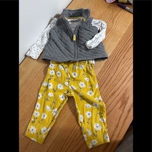 Baby girl 3 piece outfit